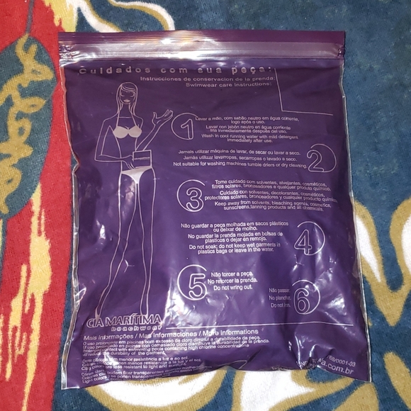 CIA.MARITIMA 2 piece swim suit Black White Print - Picture 9 of 9